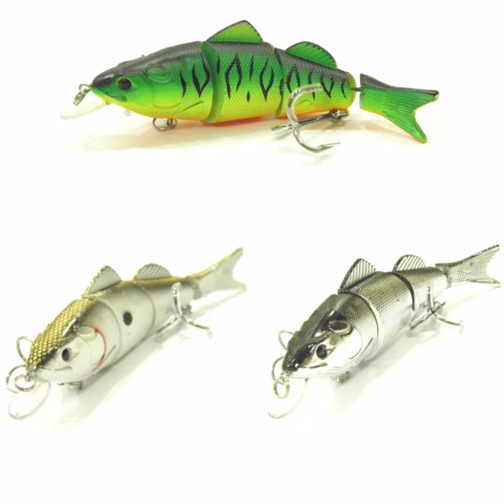 WLure Fishing Lure Snodato Crankbait Esca Dura Medio Diver Stretto Wobble Jerkbait Galleggiante Lento 14 cm 29g S596