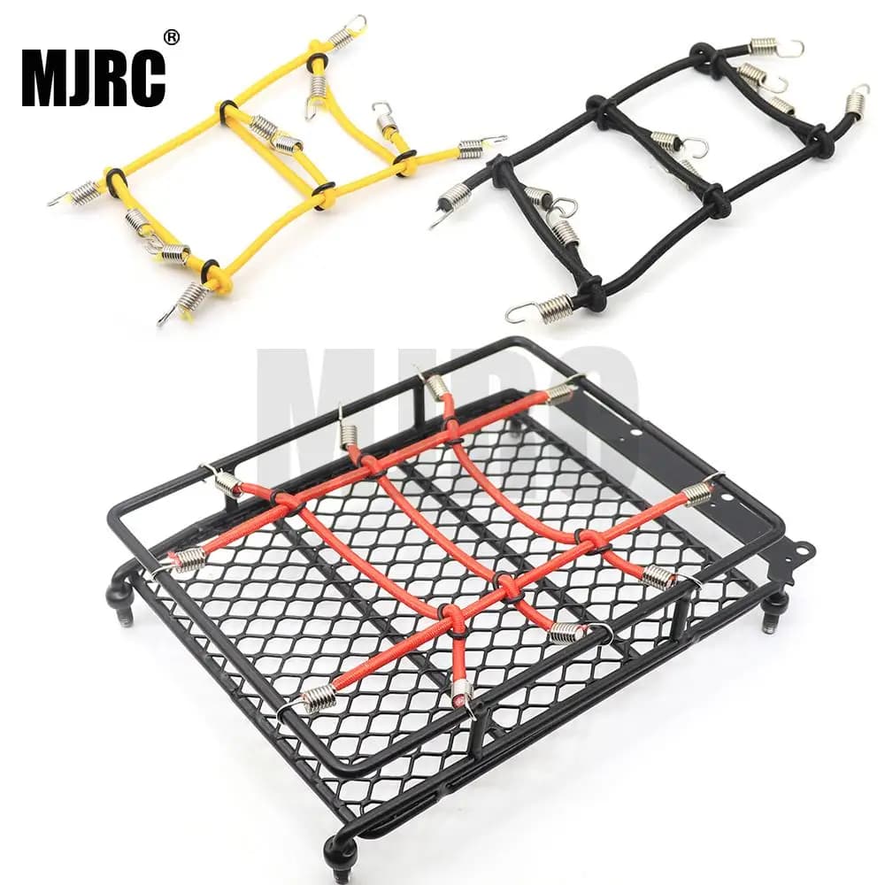 Per Traxxas Trx-4 Axial Scx10 Net D90 Rc4wd 1:10 Rc Auto Nuova rete elastica per bagagli Portapacchi per auto Rete di stoccaggio con ganci Elastico
