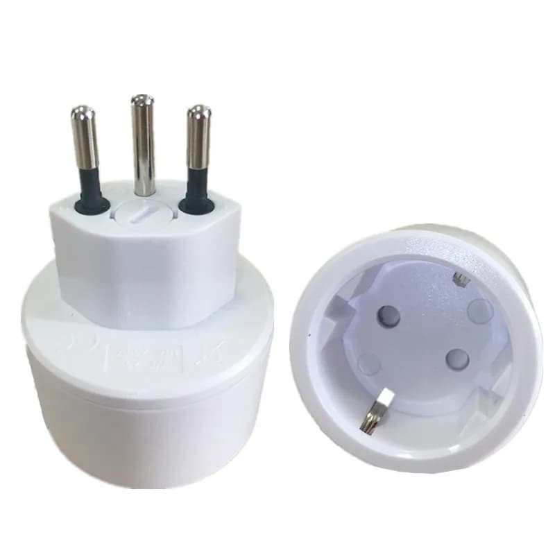 Presa UE DE Germania Adattatore per spine svizzere a 3 pin Spina convertitore adattatore svizzero incorporato Spine svizzere trasformate a spine francesi