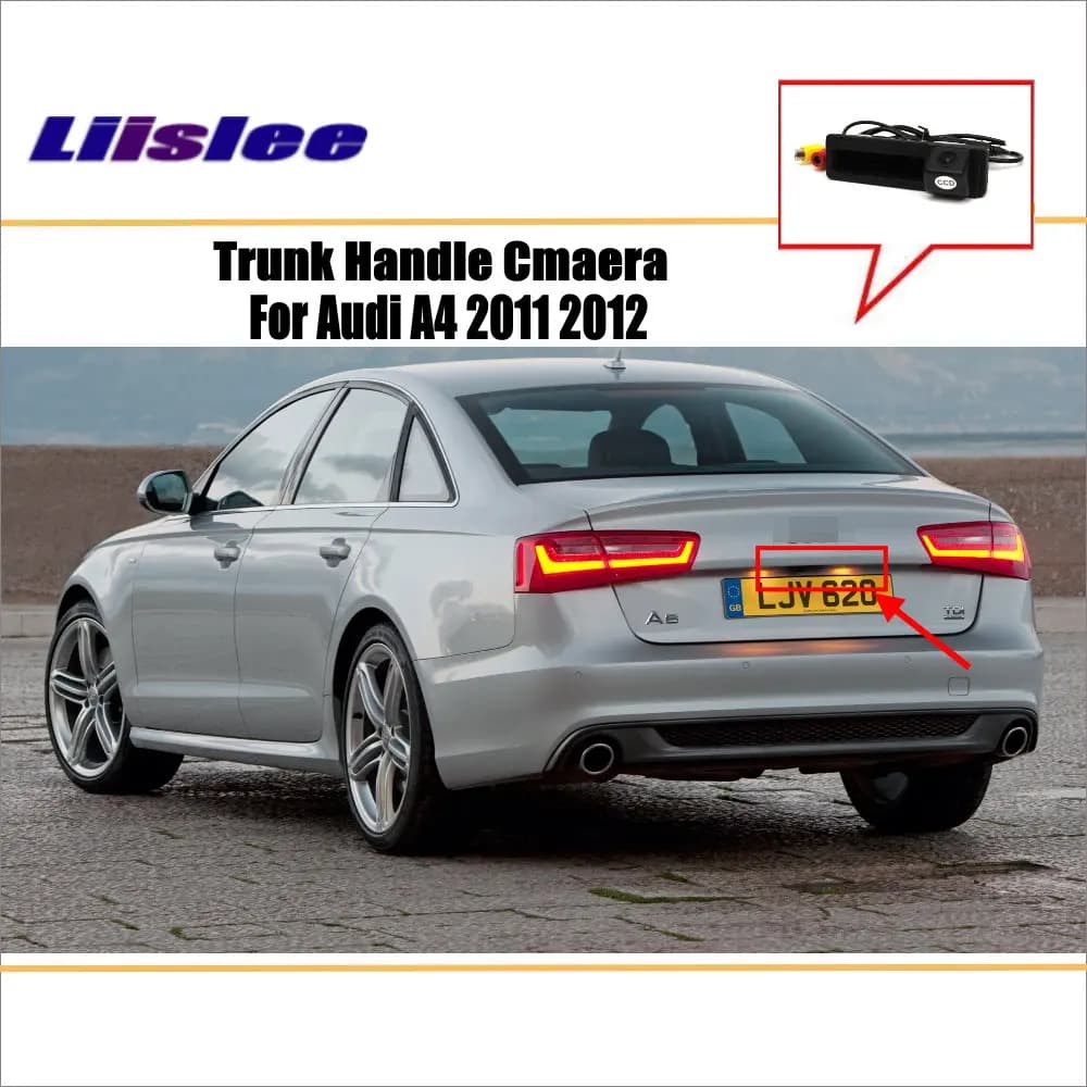 Telecamera Posteriore per Audi A6 2011, Integrata nella Maniglia del Bagagliaio, HD AUTO SONY Monitor CCD OEM CAM