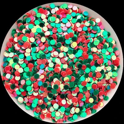 2.5mm Dot Paillettes 20 g/lotto Mix melone verde scuro Paillettes sciolte Paillettes Glitter per Nail Art manicure/decorazione di nozze coriandoli