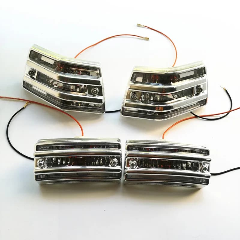 4pcs Rear Front Turn Signal Light Amber Indicator Bulb Flasher Blinker Lamp for VESPA PX 125 150 200 LML T5 GRILL