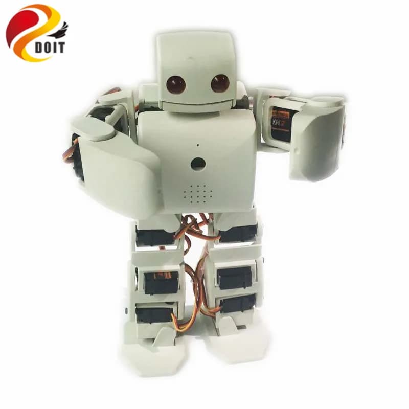 18 DOF humanoid Biped Robot Educational Robot Kit Servo Bracket With 18pcs Servo for Dance/ Fighting by ESP8266 diy rc toy
