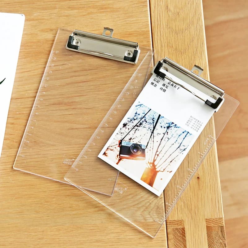 MIRUI A5 cartella per appunti trasparente cartella per test cartella per documenti appunti cartelle per File in plastica forniture per cancelleria per ufficio scolastico