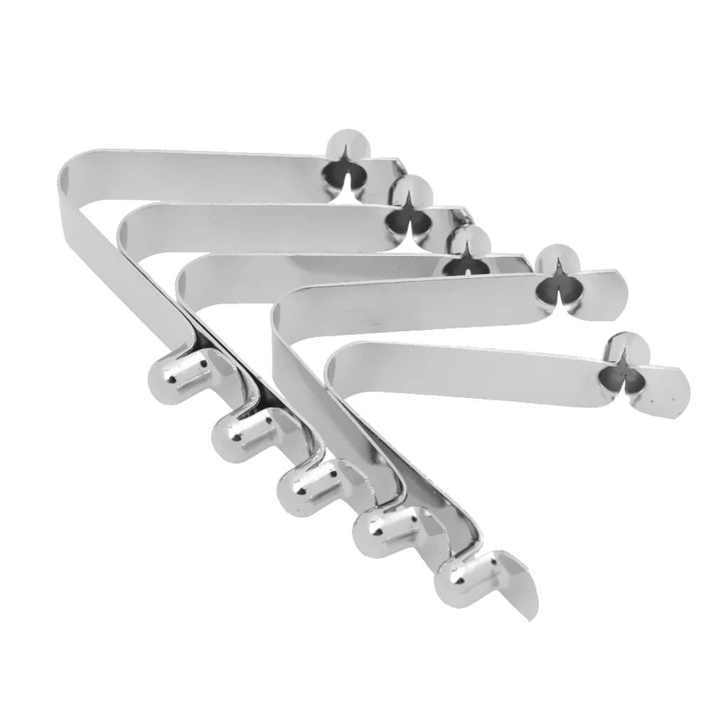 5x Kayak Paddle Push Clip A Scatto A Molla A Scatto Clip di Bloccaggio Del Tubo Doppio Spille 6 millimetri In Acciaio Inox