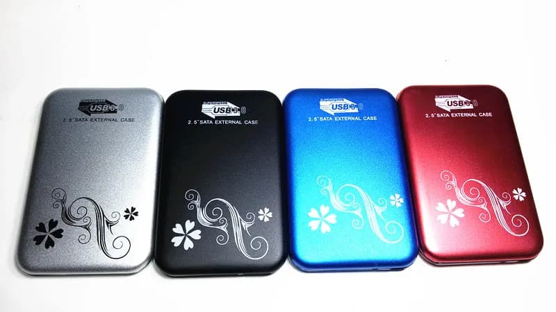 Modello di fiore di Alta Velocità 2. 5 "SATA USB 3.0 External HDD Hard Disk Drive Enclosure Caso Caddy