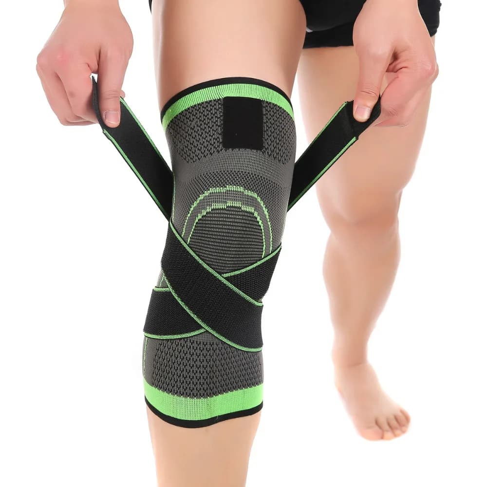 1 Pcs 3d Pressurizzato Fitness Corsa E Jogging Ciclismo Supporto del Ginocchio Bretelle Elastiche In Nylon di Sport Pastiglie di Compressione Manica per il Basket