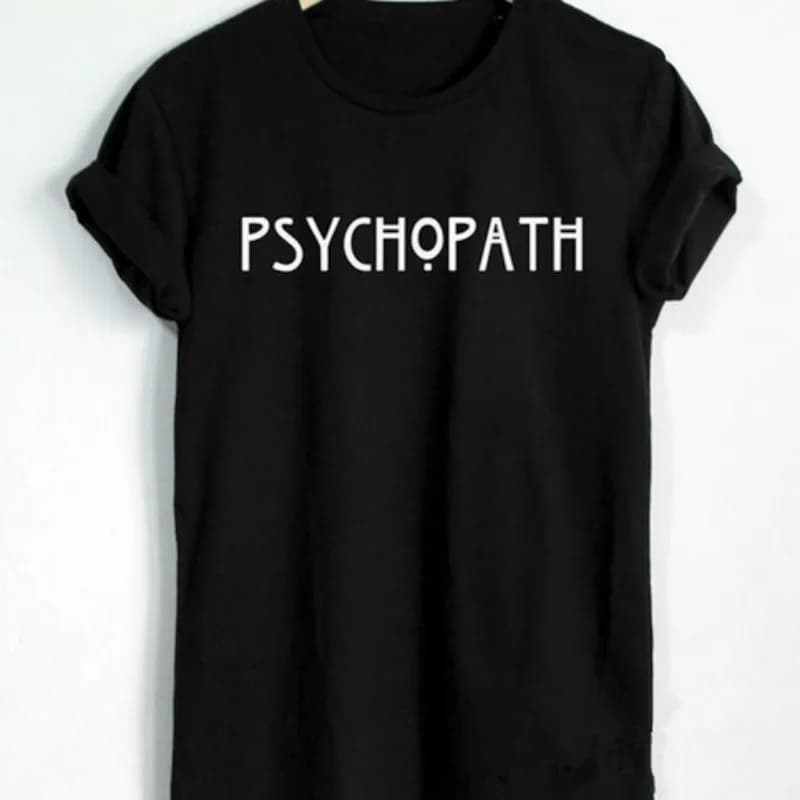 Skuggnas psicopath TShirt American Horror Story Shirt Tumblr Pop Culture Sarcastic cute Tee Shirt Harajuku estetica top