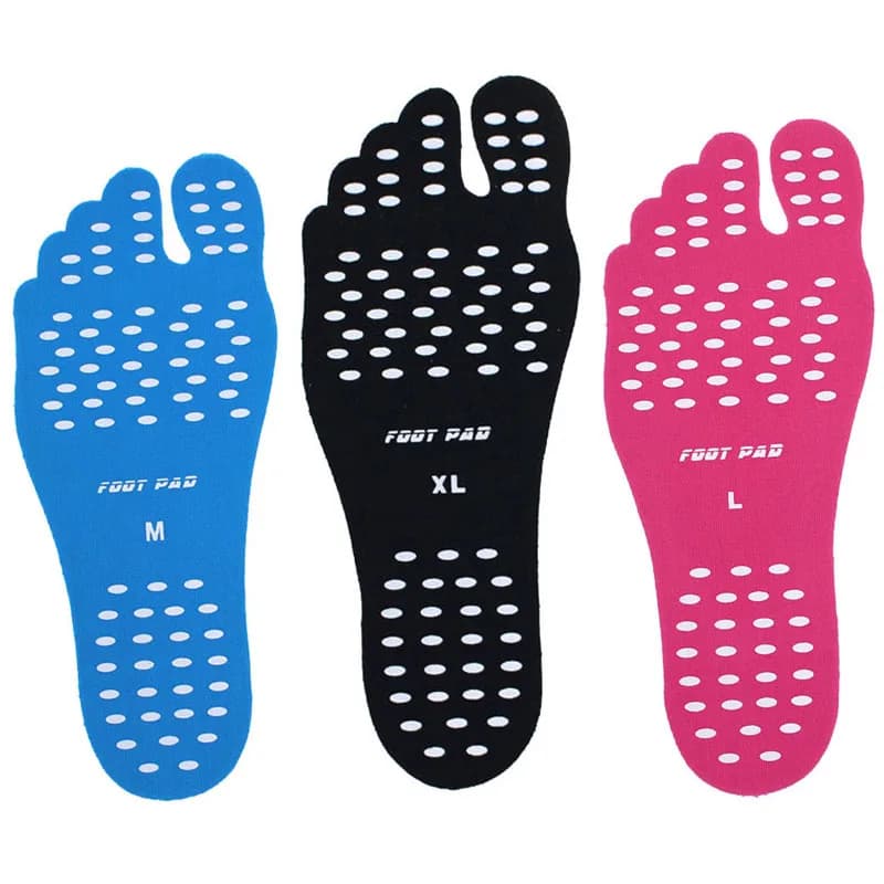 Beach Swim Pool Foot Pads adesivo antiscivolo isolamento invisibile tappetini di protezione solette per bastoncini a piedi nudi footpad Sticker Shoes