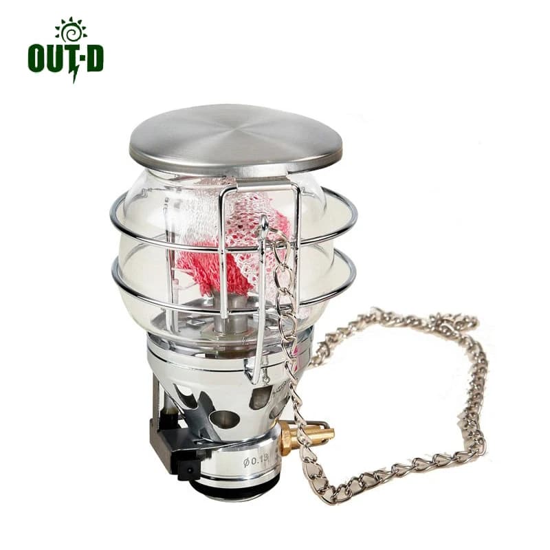 OUT-D 600W Lampada a gas Lampada da campeggio per fornello Luce a gas per esterni Ultraleggera Solo 187g Lampada T4 Accessorio Paralume