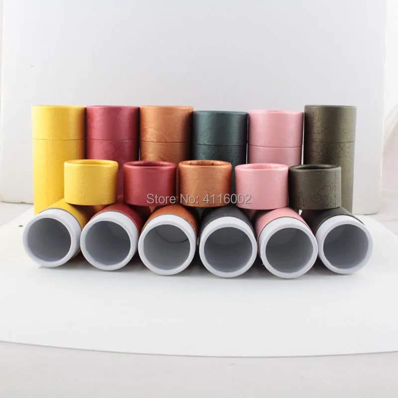 250 Pezzi Tubi in Cartone Kraft da 10ml per Oli Essenziali, Confezioni per Gioielli/Cosmetici/Regali