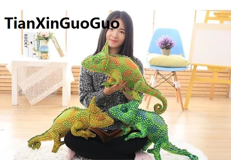 Large 65cm Simulation Lizard Chameleon Plush Toy Soft Pillow New Arrival Birthday Gift B2970