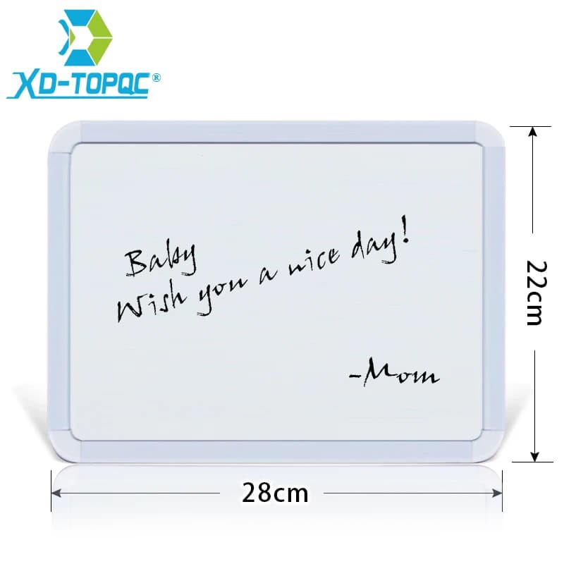 XINDI Nuovo 22*28 centimetri A Secco Cancellare Lavagna Magnetica Plastifc Telaio Bianco Tabellone Bollettini Sul Frigorifero Per Bambini Messaggio Tavoli Da Disegno WB02