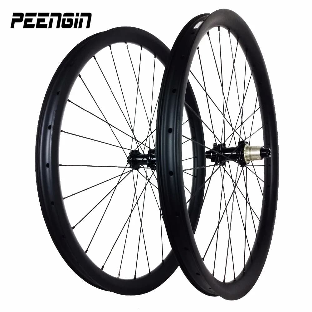 Light Wheels for Mountain Bike DH 40X32mm, 26-inch Tubeless Wheel Set with Mozzi Novatec D791, Carbon Wheel Set for MTB