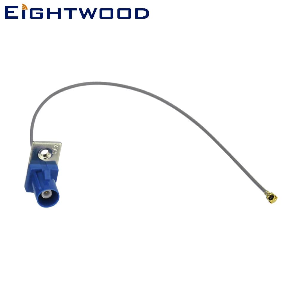 Cavo Adattatore Coassiale Eightwood Fakra Plug 'C' da 1,13mm con Pigtail da 15cm per Antenna Auto GSM Wifi GPS