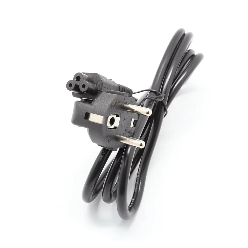 Cavo di alimentazione Cavo 3 Spille TRIFOGLIO SPINA Europea UE PC LCD LED Cavo notebook latop Prong Laptop IEC-C7 IEC-C5 AC figura 8 Monitor
