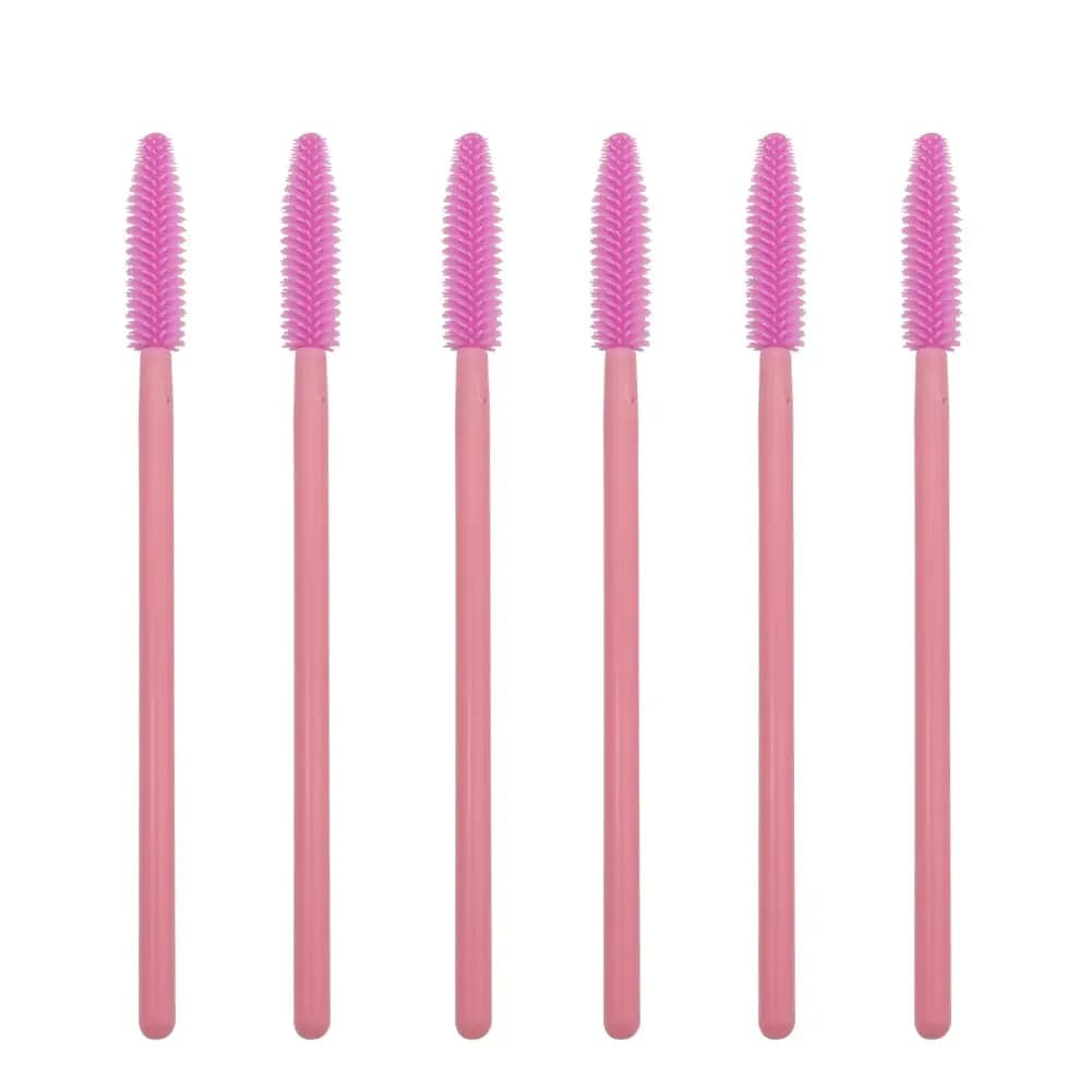 100 pcs/Lot Brushes for Use Eye Lashes and Drop Brushes for Cosmetic Silicone Mascara Bacchette Eye Lashes Extension Applying Makeup Tool