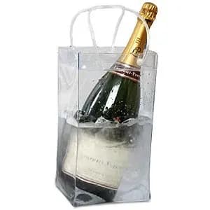 2pcs 11.5*11.5*24cm coolers chillers ice bag holders transparent ice wine bag Buckets barrel preservation cold outdoor carrying