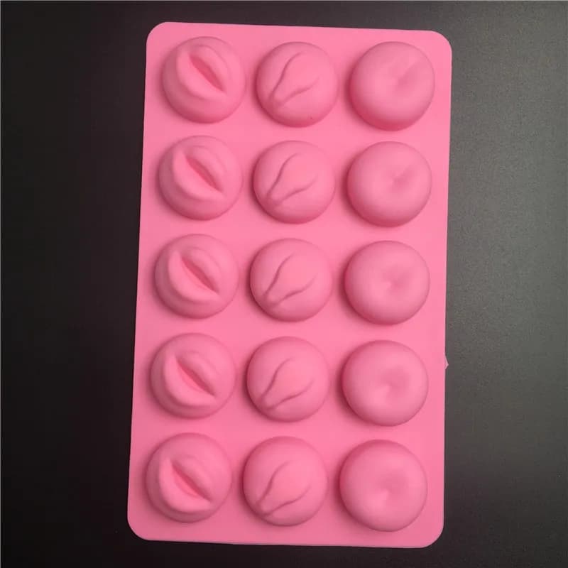 PEIPINGKE Stampo per torta in silicone per labbra sexy, vassoio per cubetti di ghiaccio, sapone in silicone fai da te, stampo per cioccolato, strumenti per torte