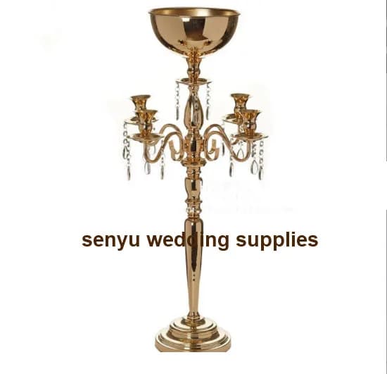 10 pcs Vases of Flowers Candle Holder Stand Wedding Street Lead Table Rack Pillar Party Candlestick Senyu0561