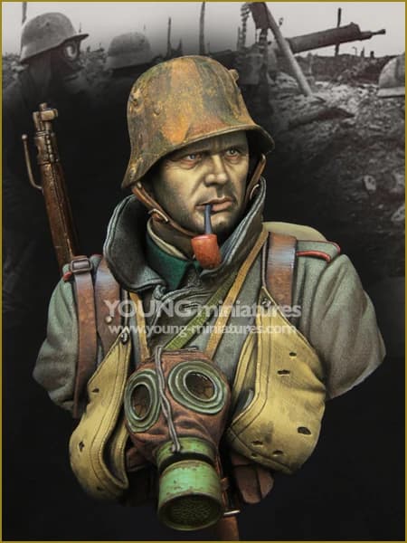 Kit Modello in Resina X-109 STORMTROOPER TEDESCO PRIMA DELLA PRIMA GUERRA MONDIALE, Statua da Collezione Non Dipinta per Hobbisti