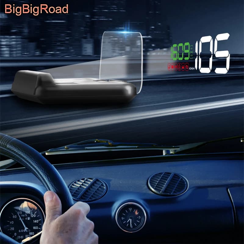 Proiettore Digitale per Auto su Parabrezza, Computer di Bordo HUD, Display Head-Up, Avviso Carburante, Connettore OBD2 EUOBD