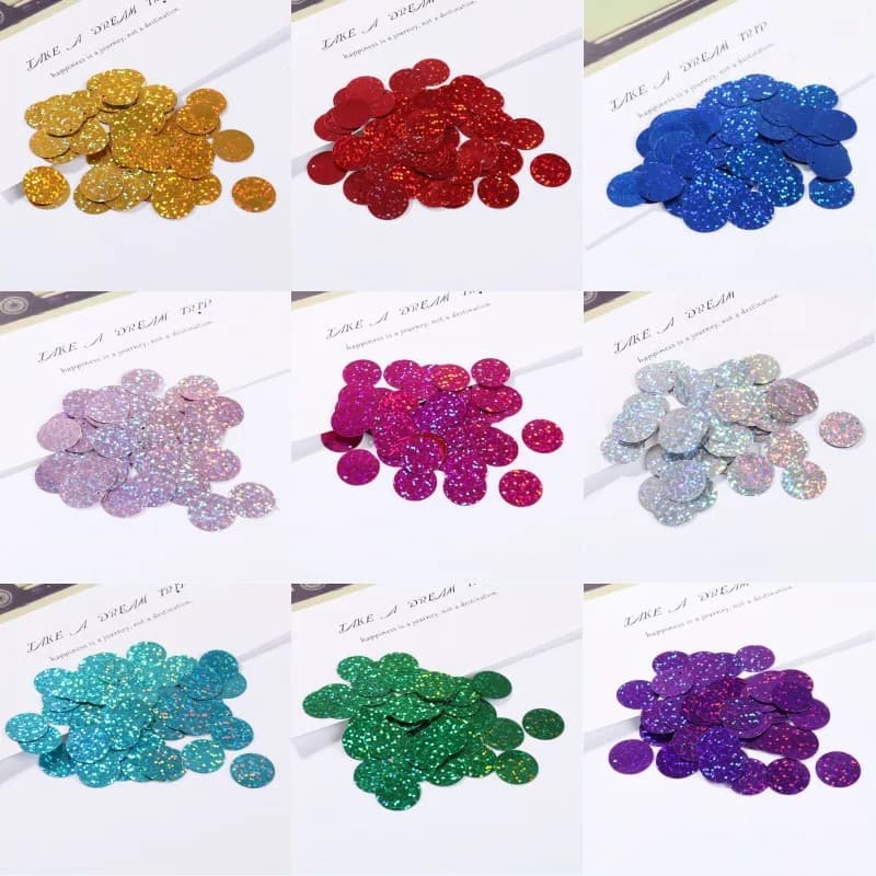 90 Pz/borsa Diametro 20 millimetri Laser Paillettes Per Le Imbarcazioni di Formato 2cm Paillettes Ologramma Paillettes Abbigliamento FAI DA TE Mestiere di Cucito