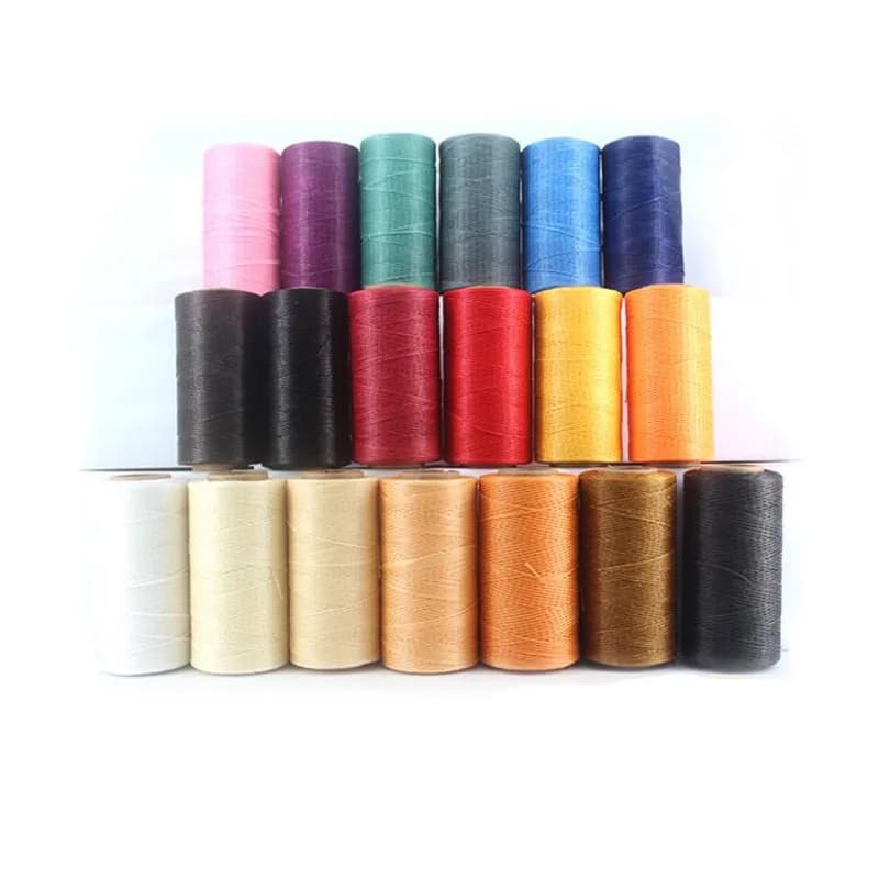 Corda in pelle cerata da 260 m/rotolo, 0,8 mm, filo in cotone cerato, cordino, cordoncino, perline per fai da te, artigianato, cucito a mano.