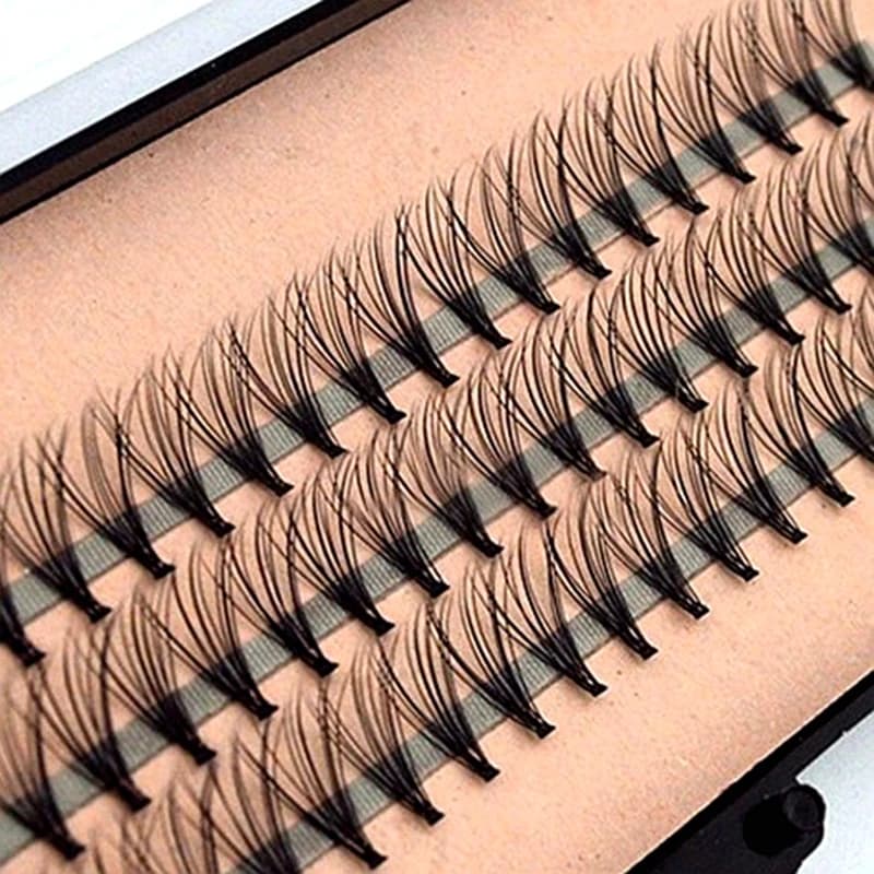 Black individual eyelashes fake extension eyelashes fake makeup beauty tool 14mm 12mm 10mm 8mm wholesale L1612