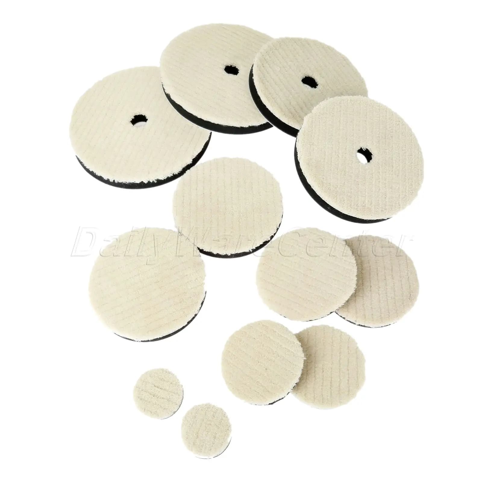 Tampone per lucidatura in lana di agnello da 2 pezzi 2/3/4/5/6/7 pollici per lucidatrice per auto dettaglio lucidatura a specchio Dia. 50/80/100/125/150/180mm nuovo