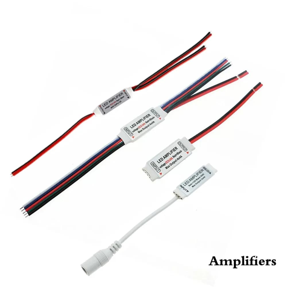 DC12V DC5V-24V 4Pin Mini RGB LED Strip Amplifer 3*4A Singolo Colore LED Amplificatore per LED Strip Power Repeater Console Controller