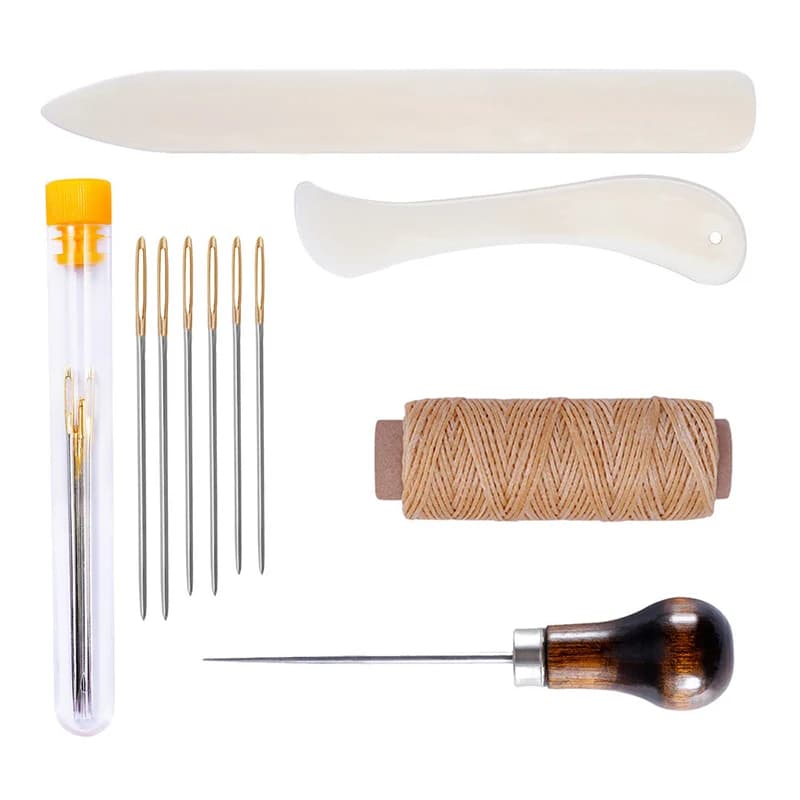 1Set Leather Craft Sewing Accessories - Needle Awl Pricker Hole Maker Tool Punch for Sewing Stitching