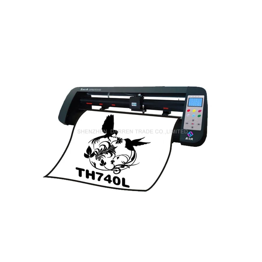 Plotter da taglio per vinile da 24 pollici TH740L con macchina per incidere a macchina da taglio Red Eye 740mm inclusa software Flexi 4MB Rom