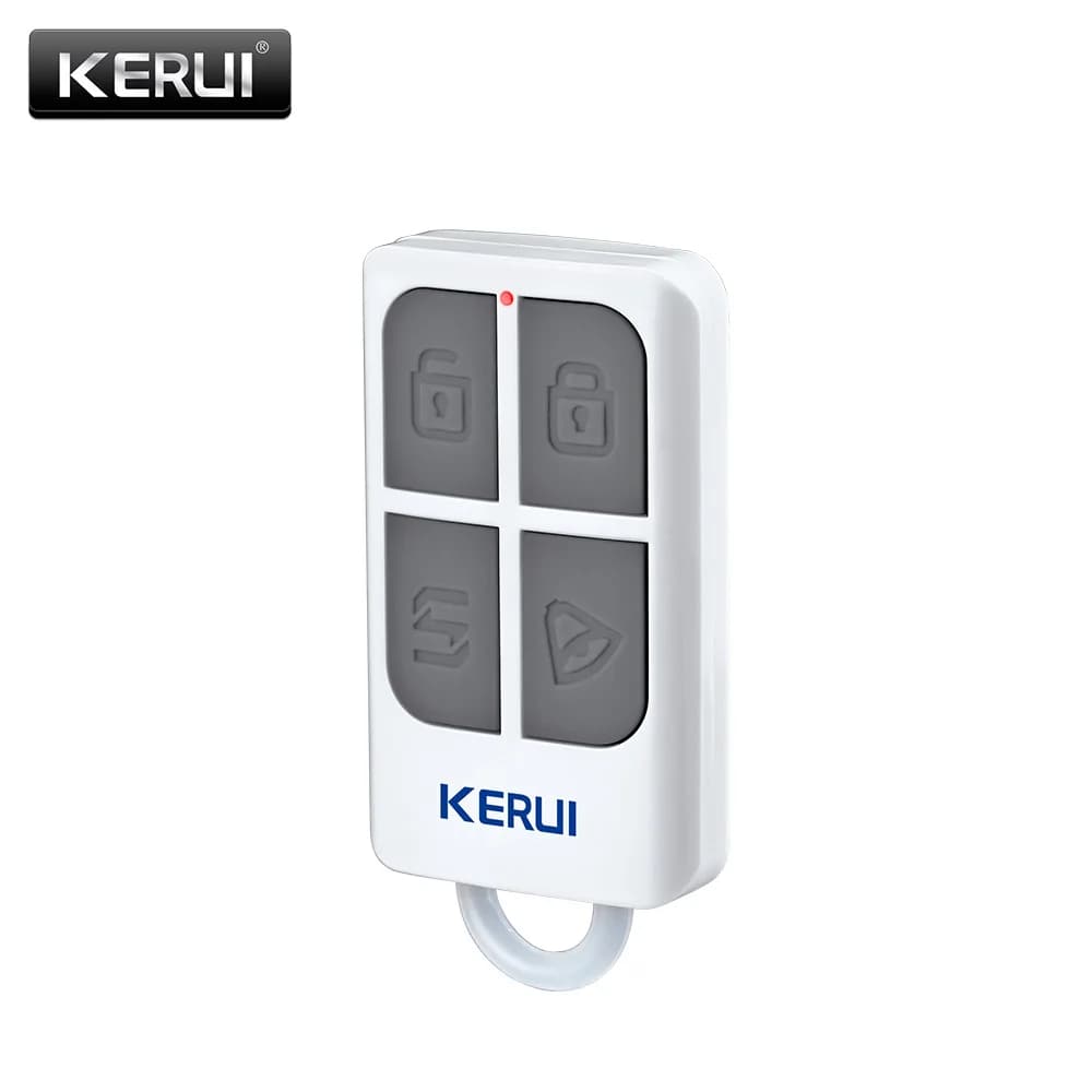 KERUI RC531 Telecomando portatile senza fili Portachiavi a 4 pulsanti per sistema di allarme di sicurezza domestica WIFI GSM PSTN
