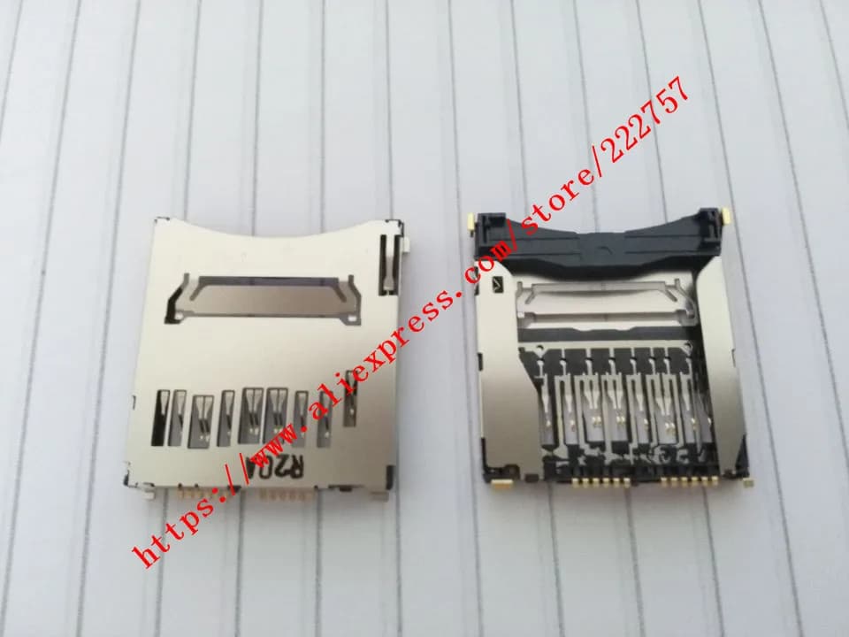 Nuovo slot per scheda di memoria SD per Canon EOS 100D 750D 760D per Nikon S5100 S8200 parte di riparazione della fotocamera digitale