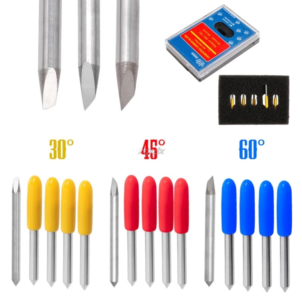 5Pcs 30 45 60 Gradi Plotter Da Taglio a Lama Per Mimaki Vinile Cutter Lama Set Whosale & Dropship