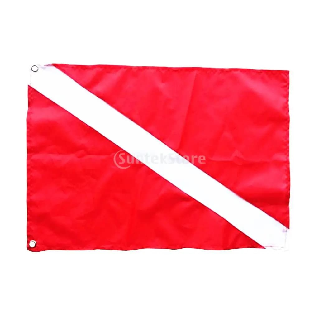 Large Scuba Diver Down Flag Scuba Diving Free Diving Underwater Fishing Snorkeling Safety Signal Marker Banner Boat Flag 70x60 cm