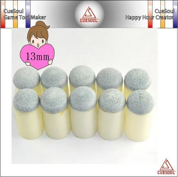Cuesoul Nylon 10 pz/lotto 13mm Punte per stecche per stecche da biliardo, punte per stecche da biliardo