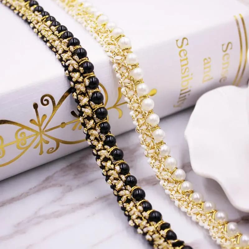 10 metri accessori fai da te perla pizzo nastro nappa nappe di cotone rifinitura frange per cucire lenzuolo vestiti decorazione tenda