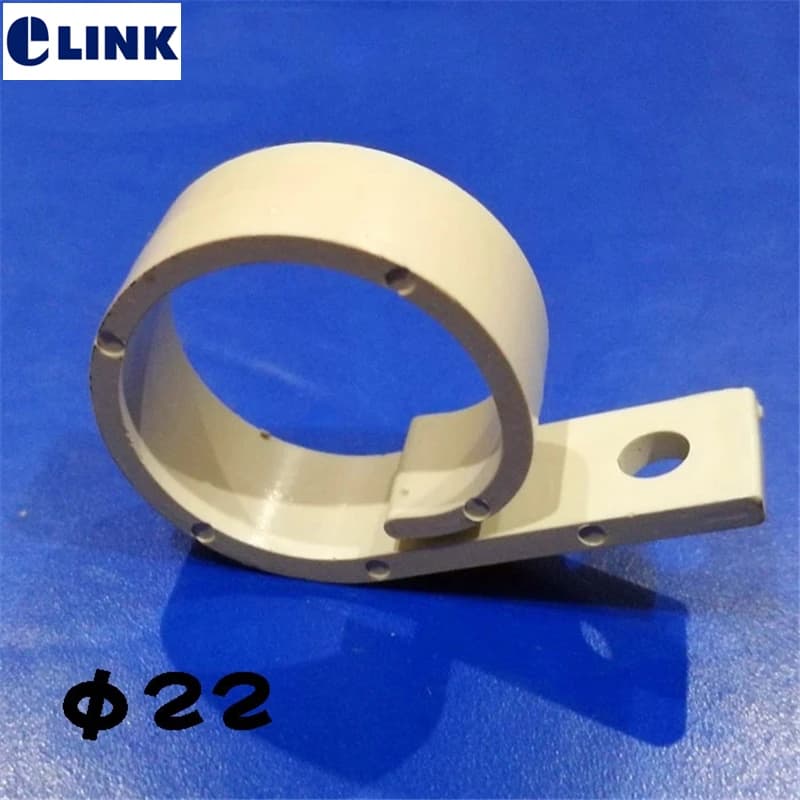 anello gestore cavi rotondo in plastica ABS per scatola di distribuzione gestione cavi per armadio di rete bianco diametro 20 mm ELINK 100 pezzi