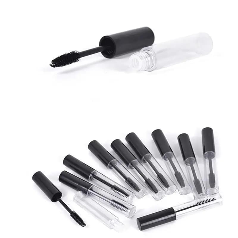 1000 pcs 10 ml vacuum plastic mascara tube with cap and stopper cosmetic container bottles reusable DIY F20171166