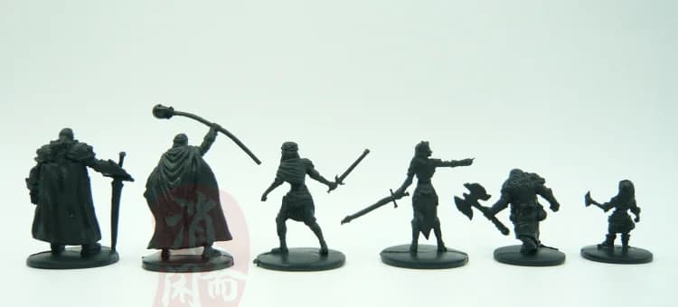 pvc model war chess game 6pcs/set scene decor ornament