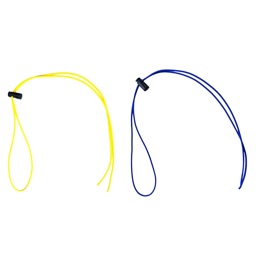 2 Pcs Elastic Rubber Glasses Swimming Glasses Glasses/Scuba Diving Mask Adjustable Spare Strap Equipment Blue Yellow
