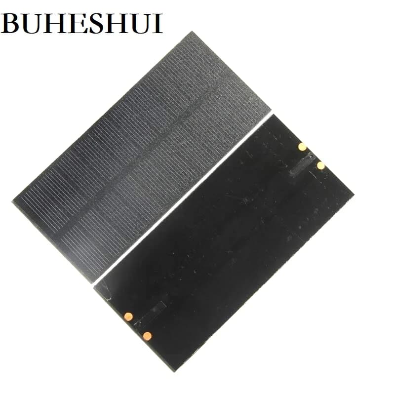 10 Pezzi Pannelli Solari Mini da 1.3W 5V, Celle Solari in PET, Modulo Solare Monocristallino per Illuminazione Cortile, Giocattoli Solari Fai-da-Te 131*61MM