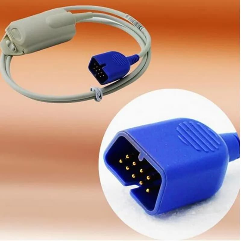 Free Shipping Compatible with Nihon Kohden BSM Series DB9 Pin Adult FingerClip Spo2 Sensor Pulsometer Spo2 Probe TPU 1M/3 Feet