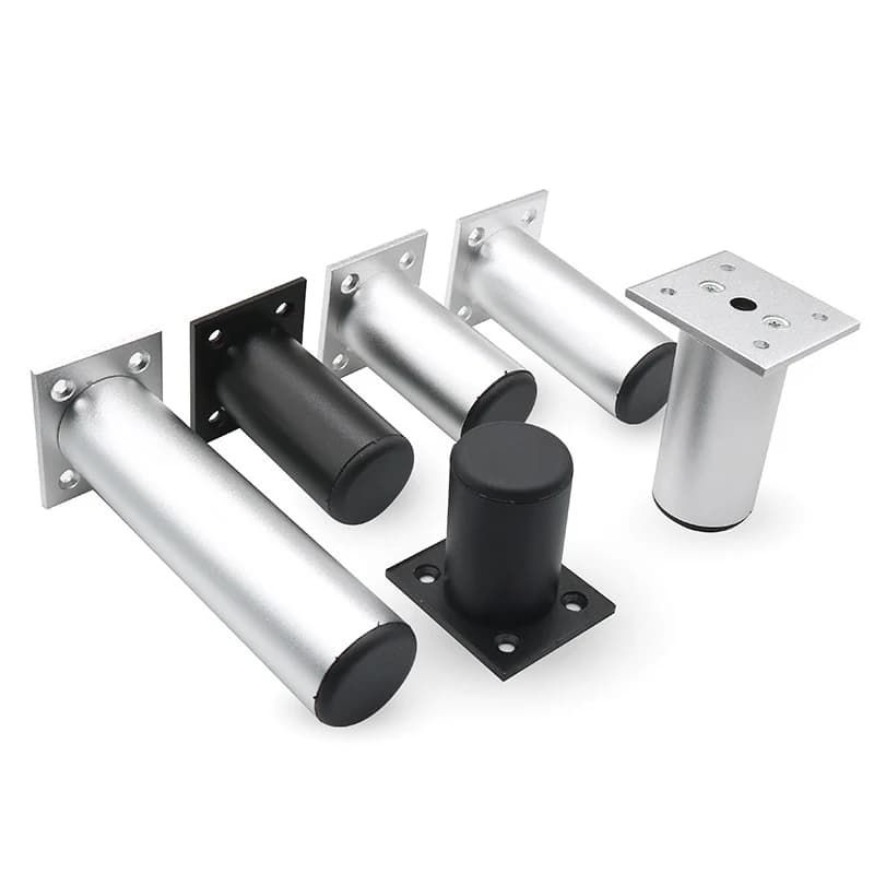 4 pz/set Gambe Per Mobili In Alluminio Piede Dell'armadio FAI DA TE Addensare Regolabile 6-30 CENTIMETRI Mobile TV Gamba di Supporto piedini dell'armadietto del bagno