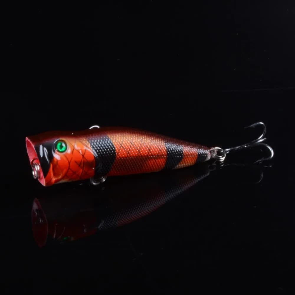 1pcs Popper richiamo di Pesca Wobblers 7 centimetri 10.4g Floating Crankbait Artificiale Esca Dura Poper Pesca Alla Carpa Pike Pesca affrontare