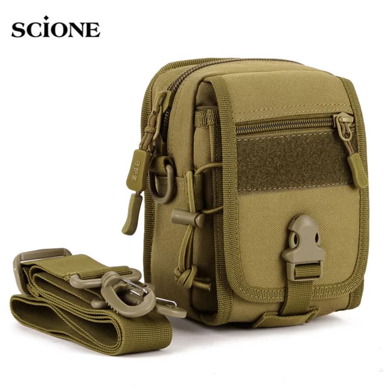Borse tattiche impermeabili Molle Organizer Marsupio Tracolla in nylon da campeggio Piccolo marsupio da escursionismo all'aperto
