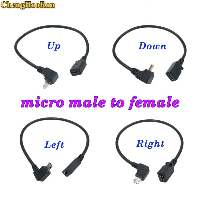 ChengHaoRan Micro USB 2.0 B Maschio a Femmina M/F cavo di Prolunga di Carico di Dati del Caricatore Piombo Extender Cavo di Legare Extender cavo di ricarica