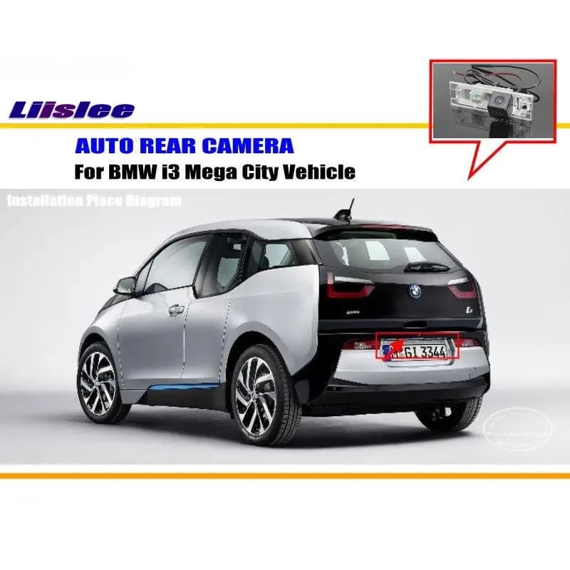 Kit Accessori Telecamera Posteriore HD CCD per Auto BMW i01 i3 2013-2018, per Retromarcia e Parcheggio